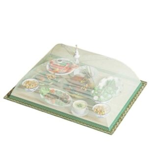 食卓カバー フードカバー 折りたたみ式 傘型 虫除け 通気性 洗える 大判サイズ 再利用可能 食品カバー キッチン収納 防塵 果物 保護カバー 家 野菜