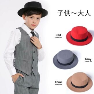 ダンス用 帽子 Popping locking ジャズ ヒップホップ ダンス用小物 ダンス道具 形態安定 かっこいい帽子 赤 黒 グレー 男女兼用 ハット 子供～大人 カーキ