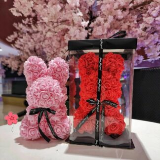 永生花 ギフトクマ型 熊 ソープフラワー ボックスフラワー 造花 フラワー 石鹸花 プレゼント 結婚祝い バレンタインデーハート 枯れない花