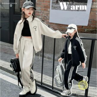 子供服 おしゃれ ジャージ パーカー 女の子 上下セット スウェット カジュアル キッズ ジュニア スポーツウェア セットアップ
