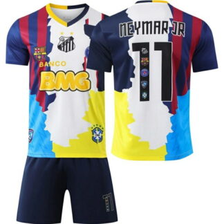 2526 パリ記念版 ブラジル代表 ネイマール 背番号11 ユヴェントス サッカーユニフォーム バルセロナ キッズ&大人用 レトロ