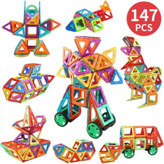 マグネットブロック 147PCS クリスマス プレゼント クラシック磁石玩具 ブロックラボ 知育 DIY 知育玩具 創造力育てる マグネットおもちゃ ギフト ナンバーブロックス ブロックおもち
