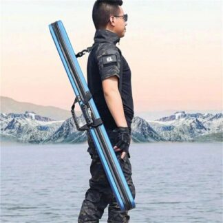 ロッドケース ハード 釣り竿収納バッグ 耐衝撃 ライトロッドケース 肩掛け 大容量 防水性 コンパクト ブラック 飛行機 車 スリム