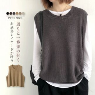 レディース ベスト 春 秋 プルオーバー サマー ニットベスト 春秋 おしゃれ 着回し 秋冬 春ベスト