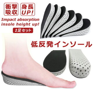 中敷き インソール シークレットインソール エアインソール エアキャップ ヒールアップ 衝撃 吸収 低反発 クッション ブーツ スニーカー 安全靴 身長アップ メンズ 中敷 かかと シュー