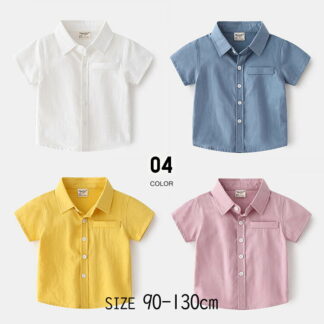 ブラウス キッズ 子供服 男の子 子供 Tシャツ 夏服 半袖 シャツ トップス 小学生 通学着 普段着 こども服 キッズ服 秋服 かわいい おしゃれ 春服