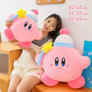 星のカービィ ぬいぐるみ 大きい 抱き枕 可愛い キャラクター グッズ 星型ステッキ付き 魔法使い カービィ人形 お祝い プレゼント お昼寝 クッション 添い寝 癒し系 インテリア 誕生日ギフト