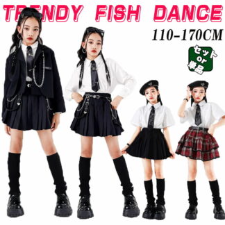 黒 スーツセット キッズ ダンス衣装 キッズダンス フォーマル セットアップ 赤 白 女の子 白シャツ 長袖 半袖 カジュアル ジャケット トップス スカート 中学生 入学式 卒業式 発表会 制服風