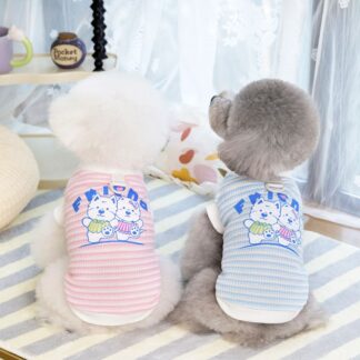 犬の服 夏服 ペット服 Tシャツドッグウェア 春夏 可愛い リード用リング付き ペット トップス 通気性 小中型犬 子犬 猫 女の子 男の子 洋服 チワワ服 散歩着 部屋着 脱毛保護 紫外線