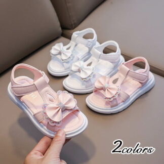 キッズ サンダル ジュニア 女の子 可愛い 14cm 15cm 16cm 17cm 18cm 19cm 20cm かわいい ボウタイ リボン 花柄 春 夏 小学生 幼稚園 保育園 子供