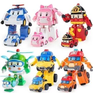 ロボカーポリー 変形変身 6体セット 新品未開封品 実物写真付きロボット