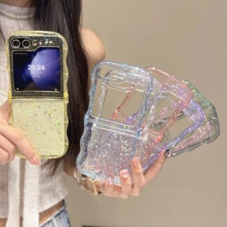 galaxy z flip7 ケース 可愛い うねうね ギャラクシーzフリップ7 flip6 クリア Galaxy flip5 ギャラク ギャラクシーzフリップ6