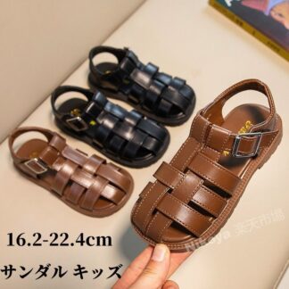 サンダル キッズ ベビーサンダル 子供靴 女の子 男の子 キッズ靴 つま先あり 痛くない グルカ 夏 川遊び 子供サンダル 履きやすい 滑りにくい アウトドア カジュアル おしゃれ 通園 通