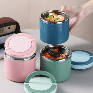 保温弁当箱 ステンレス ランチボックス スープジャー 収納袋付き フードジャー コップ カップ アウトドア おしゃれ ランチジャー 男子 女子 キッズ 1000ML 630ml 子供