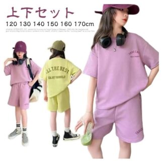 かわいいセットアップ 女の子 半袖 寝間着 子ども服セットアップ