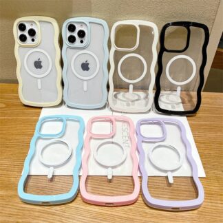 iphone17pro ケース magsafe対応 クリア うねうね 17 17air 17promax iphone16 16plus 16promax iPhone15 16pro