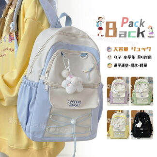 小学生リュック 女の子 遠足 修学旅行 キッズ ランリュック リュック女の子 小学生 中学生 通学 韓国 デイパック 校外学習 林間学校 女児 子供 無地 可愛い ぬ リュック