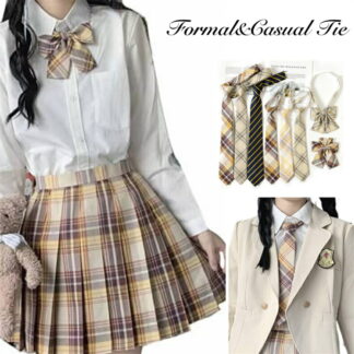 入学式 卒業式 イエロー 学生 制服 リボンタイ ネクタイ 女の子 男の子 ストライプ柄 チェック柄 スクール りぼん 卒服 女子 中学 高校生 通学 調整可能 フォーマル ユニホー