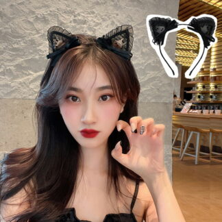 猫耳 ハロウィン 飾り レース コスプレ 猫 ネコ セクシー ねこ アニマル ねこみみ カチューシャ キャット バニー コスチューム ハロ バニーガール