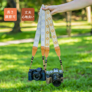 カメラネックストラップ ショルダーストラップ 一眼レフ ミラーレス コンパクトカメラ用 おしゃれ レトロ ボヘミアン風 男女兼用 斜めがけ 長さ調節可 アウトドア 速写ストラップ 望遠レンズ 対