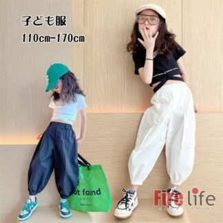 子供服 ダンス衣装 キッズ 女の子 半袖トップス 9分パンツ へそ出し キッズダンス衣装 ヒップホップ K-POP 韓国 演出服 普通着 カジュアルステージ衣装 イベント 練習服