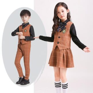 子供 フォーマルスーツ 男の子 パンツセット 女の子 スカートセット 入学式 スーツ チェック柄スーツ キッズ ピアノ 発表会 演奏会 卒業式 合唱団体服 学園 園服 七五三 子供服