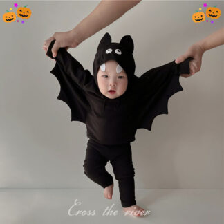 3点セット ハロウィン ベビー コウモリ 1歳 2歳 小悪魔 赤ちゃん 着ぐるみ コスプレ おもしろ 男の子 女の子 子供 仮装
