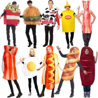 ハロウィーン衣装 Halloween変装 コスチューム 変装 食べ物 ハロウイン 仮装 ファストフード おもしろい カップル 大人用 フード ポテトフライ ケーキ ピザ ジャムトースト 人参 バ