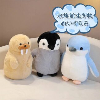 動物ぬいぐるみ ファーストトイ ぬいぐるみ ふわふわ 動物 ペンギン セイウチ もこもこ リアル アニマル ベビー キッズ おもちゃ ぺんぎん 贈り物 ギフト 誕生日 赤ちゃん 女の子 男