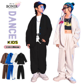 ダンス衣装 キッズ スーツセット セットアップ スーツ k-pop 礼服 子供服 ヒップホップ ジャケット 子供スーツ ロックダンス 女の子 ストリート b系 hiphop 舞台 韓国 原宿
