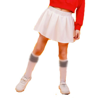 ダンススカート 女の子 ヒップホップ ダンスウェア ボトムス 白スカート チアリーダー ストリート 体操服 演出服 応援団 原宿系 hiphop 派手 スカート 無地 練習着 JAZZ衣装 ホワイト