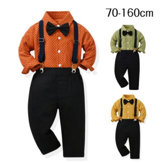 キッズ 男の子 シャツ ズボン 2点セット 男児 ボタン ラペル トップス 子供服 春夏 可愛い 幼児服 キッズスーツ ネクタイ 上下セット 子供用 洋服 結婚式 入学式 卒業式 七五三