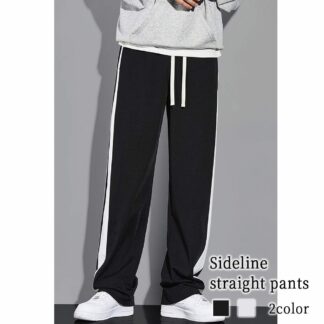 スウェットパンツ メンズ サイドラインストレートパンツ 厚手 ジャージ パンツ 春 ジョガーパンツ 人気 ストレート 秋 ゆったり 夏 カーゴパンツ おしゃれ 高級 大きいサイズ 冬 スエットパンツ
