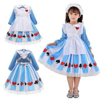ハロウィン 子供 衣装 コスチューム 女の子 キッズ ドレス アリス 仮装 ジュニア かわいい 可愛い 女児 90 100 130 ハロウィン仮装 子供ドレス 120