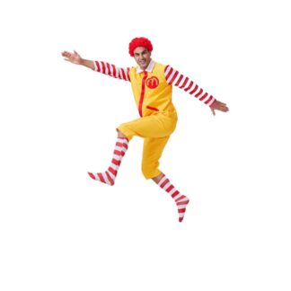 舞踏会 仮装 つなぎ ピエロ 大人用 コスプレ マクドナルドおじさん セット コスチューム ハロウィン レトロ