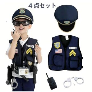 2025年新品 ハロウィン衣装 子供 コスプレ 警察 キッズ 子供服 女の子ポリス 男の子 警察官 警官 プレゼント クリスマス ハロウィン 子ども