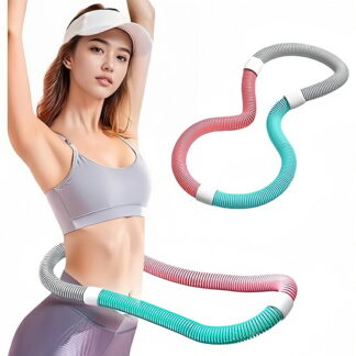 フラフープ スプリングフラフープ 多機能 折り畳み式 静音 詰め物なし 洗え 男女兼用 室内外 PVC
