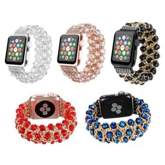 Apple watch ビーズ ブレスレット 水晶 バンド 38mm 40mm 41mm 42mm 44mm 45mm 49mm Ultra SE series9 8 7 6 5 4 2 1 アッ