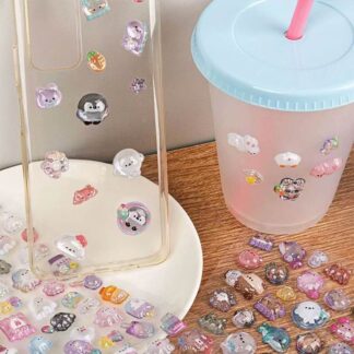 10枚セット シール ぷくぷくシール ご褒美シール 可愛い 立体シール ぷっくり 装飾用 ごほうびシール DIY用 手帳 ステッカー アルバム スマホケース飾り 子供 デコシール 幼児用3D