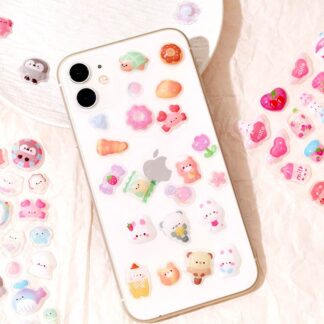 9枚セット シール ぷくぷくシール ご褒美シール 可愛い パンダ 立体 ぷっくり 装飾用 ごほうびシール DIY用 手帳 ステッカー アルバム スマホケース飾り 子供 デコシール 幼 キラキラ
