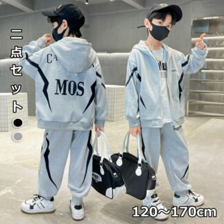 子供服 男の子 ボーイズ 春 秋 冬 セットアップ 上下セット スポーツ 運動 トレーナー 運動服 長袖 カジュアルパンツ 2点セット キッズ 冬服 部屋着 ジュニア パーカー お出かけ