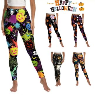 ハロウィンレギンス 仮装 コスチューム ヨガ ウェア 豊富なデザインパンツ レディース ストレッチ ボトムス ランニング ボルダリング パンツ スパッツ タイツ運動不足解消 美脚 スポーツ パンスト