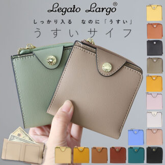 レガートラルゴ 財布 通販 レディース 二つ折り ブランド Legato Largo 小さめ 使いやすい 小銭入れあり コインケース 小銭入れ ミニ財布 コンパクト シンプル カジュアル ナ