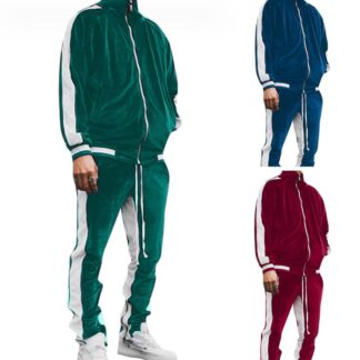 ジョガーパンツ ロングパンツ ジャケット ジップアップパーカー パーカー 長袖 セットアップ 2点セット 上下 ジャージ ベロア