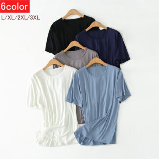 薄手 tシャツ 部屋着 メンズ 半袖 モダール 無地 ルームウェア 丸襟 ティーシャツ トップス 普段着 涼しい 軽量 大きいサイズ ゆったり クルーネック 夏服 男性 柔らかい カジュアル