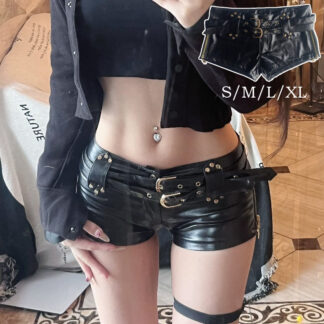 レディース ボトムス ヒップホップ衣装 ショートパンツ ホットパンツ レザーパンツ PUレザー 細身 ダンス衣装 ヒップホップ ダンスパンツ ダンス着 セクシー 発表会 レッスン着