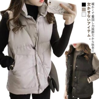 ベスト レディース 前開き ジレ レディース春 中綿ベスト ダウンベスト 防寒 暖かい トップス フード付き 通勤 秋冬 軽量 着痩せ アウトドア アウター