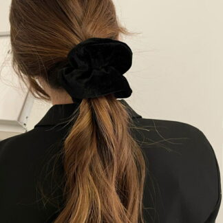 ベルベットビッグシュシュ ヘアゴム ベロアシュシュ 大人可愛い 秋冬 シュシュ 大きめ レディースヘアアクセサリー
