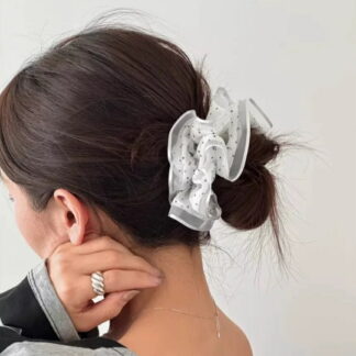 フリルシュシュ オーガンジーシュシュ ドットシュシュ 春夏 シンプル 大人可愛い レディースヘアアクセサリー おしゃれ