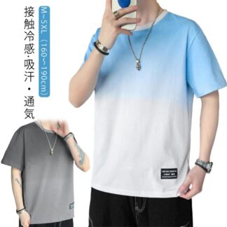 涼しい メンズ 半袖 夏服 接触冷感 春 ビッグt Tシャツ 軽い 猛暑対策 冷感 カットソー カジュアル ゆったり 丸襟 丸首 クルーネット tシャツ 快適 柔らかい トップス ファ